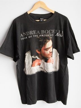 Vintage 1998 Andrea Bocelli Aria Tour T Shirt XL